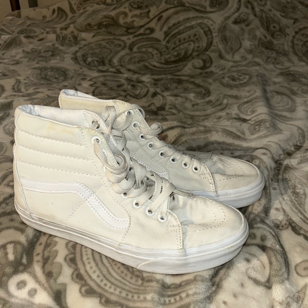 White High-Top Vans